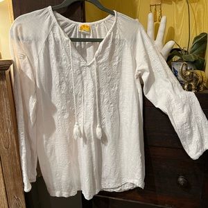 C&C California peasant top NWOT embroidered blouse tee hippie